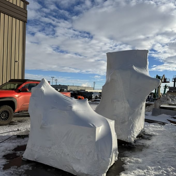 shrink wrap Water Jet Skid 1