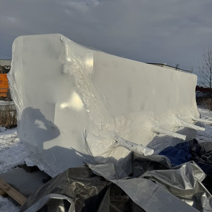 shrink wrap water jet table